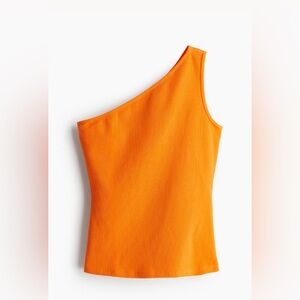 H&M One shoulder light knit top